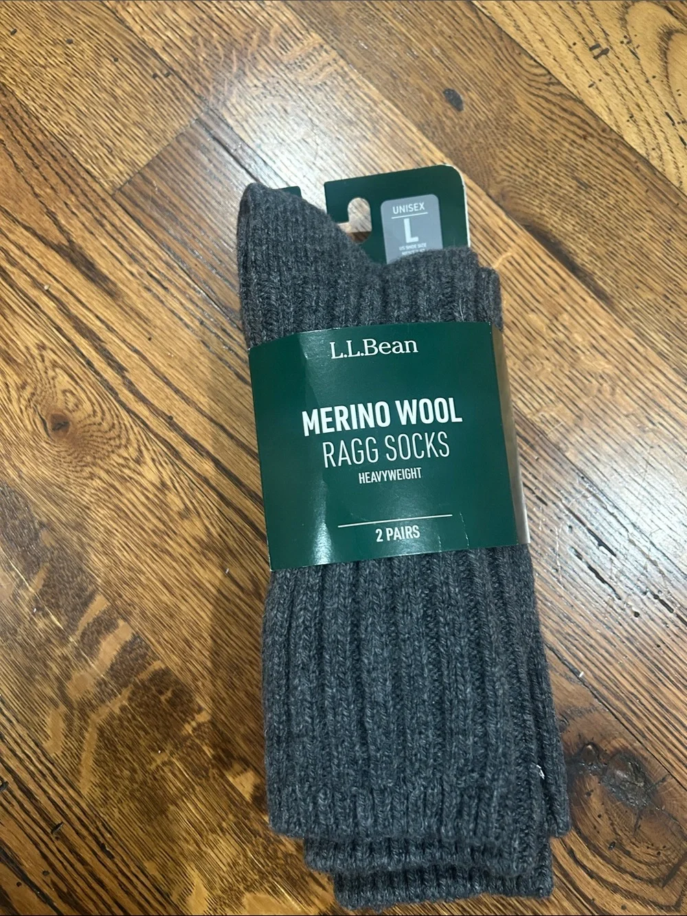 L.L. Bean Merino Wool Ragg Socks - Charcoal